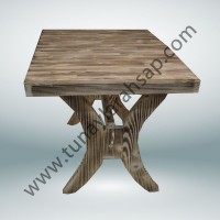 ms0021 Destegül Ahşap Masa